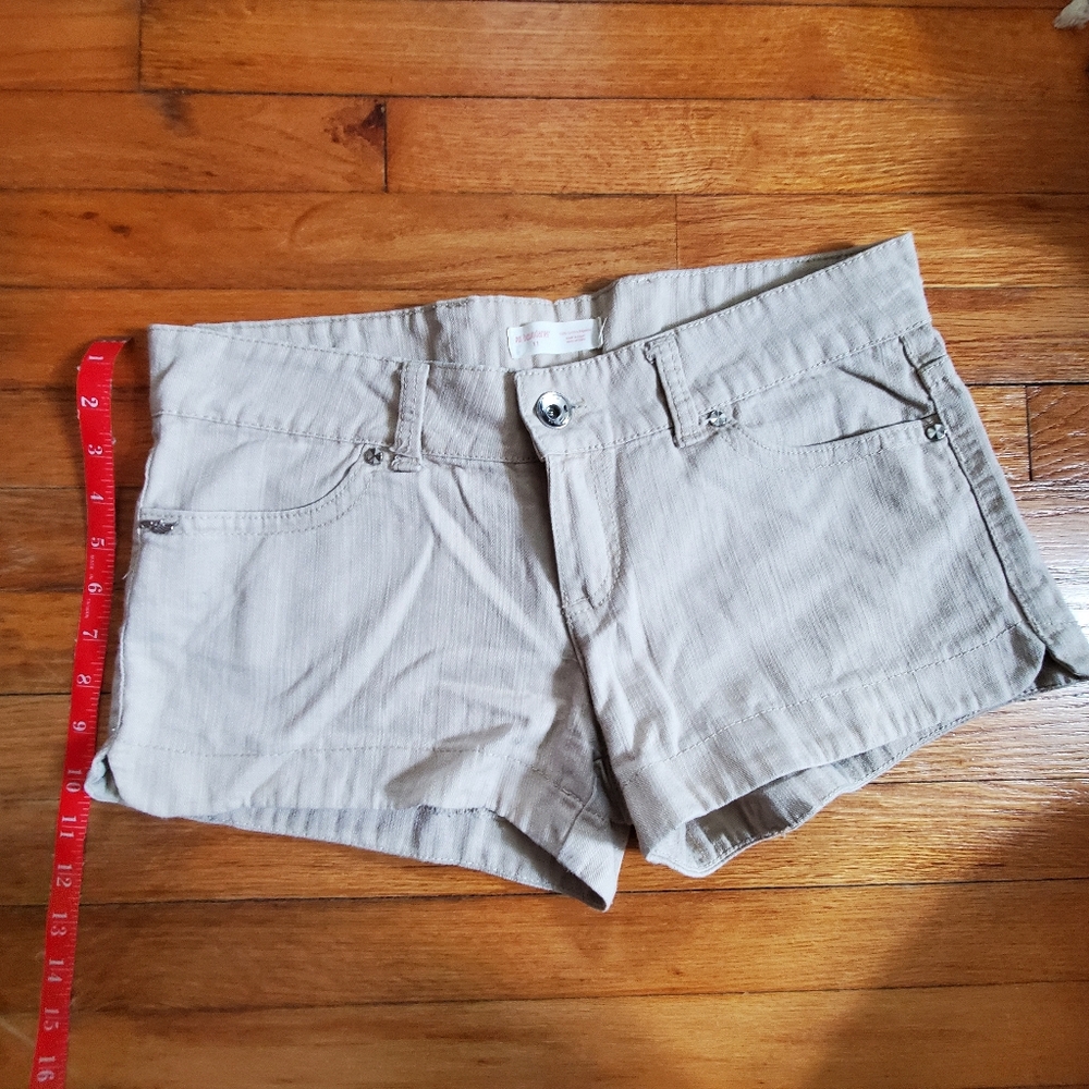 Tan Micro Shorts Size 11 100% Cotton